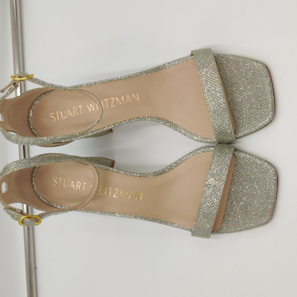 Stuart Weitzman Nudistcurve 75 Platino 9M